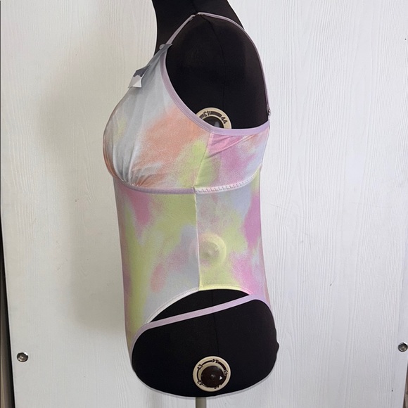 CACIQUE Pastel Tie-Dye Strappy Bodysuit - Picture 5 of 7